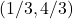 (1/3,4/3)