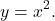 \[y=x^2.\]