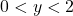 Rendered by QuickLaTeX.com 0< y < 2